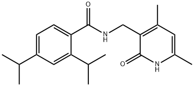 BenzaMide, N-[(1,2-dihydro-4,6-diMethyl-2-oxo-3-pyridinyl)Methyl]-2,4-bis(1-Methylethyl)- Structural