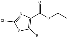 ethyl 5-broMo-2-chlorothiazole-4-carboxylate Structural