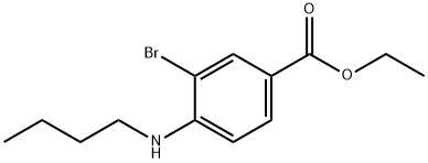Ethyl 3-broMo-4-(butylaMino)benzoate Structural