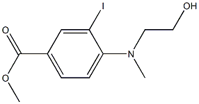 Methyl 4-((2-hydroxyethyl)(Methyl)aMino)-3-iodobenzoate Structural