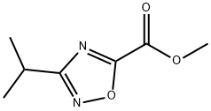 Methyl 3-isopropyl-1,2,4-oxadiazole-5-carboxylate Structural