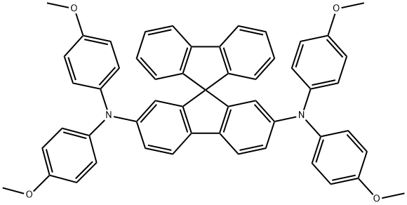 Meo-Spiro-TPD, 2,7-Bis[N,N-bis(4-Methoxy-phenyl)aMino]9,9-sp Structural