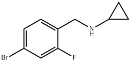 N-(4-broMo-2-fluorobenzyl)cyclopropanaMine Structural