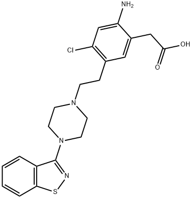 Ziprasidone Amino Acid
(Ziprasidone Impurity C) Structural