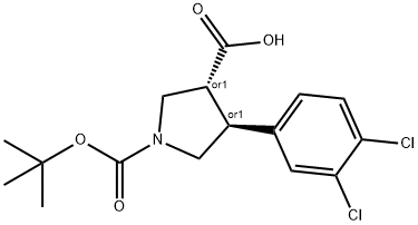 Boc-(+/-)-trans-4-(3,4-dichloro-phenyl)-pyrrolidine-3-carboxylic acid