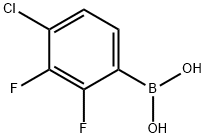 4-Chloro-2,3-difluorophenylboronic acid Structural