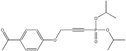 diisopropyl (3-(4-acetylphenoxy)prop-1-yn-1-yl)phosphonate Structural