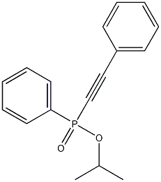 isopropyl phenyl(phenylethynyl)phosphinate Structural