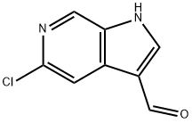 5-Chloro-6-azaindole-3-carboxaldehyde Structural