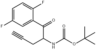 tert-butyl 1-(2,5-difluorophenyl)-1-oxopent-4-yn-2-ylcarbaMate Structural