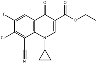 ethyl 7-chloro-8-cyano-1-cyclopropyl-6-fluoro-4-oxo-1,4-dihydroquinoline-3-carboxylate