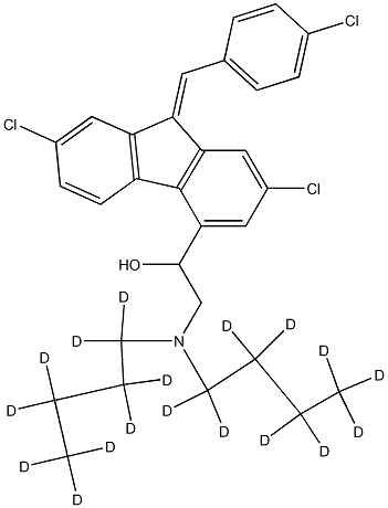 dl-Benflumelol-d18 Structural