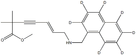 N-DESMETHYLCARBOXY TERBINAFINE-D7, METHYL ESTER Structural