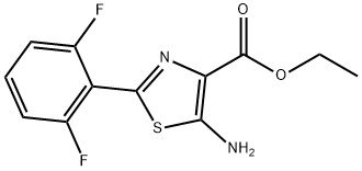 ethyl 5-aMino-2-(2,6-difluorophenyl)thiazole-4-carboxylate Structural