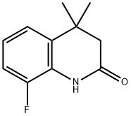 8-Fluoro-4,4-diMethyl-1,3-dihydroquinolin-2-one Structural