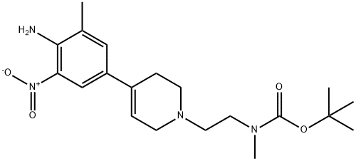 tert-butyl (2-(4-(4-aMino-3-Methyl-5-nitrophenyl)-5,6-dihydropyridin-1(2H)-yl)ethyl)(Methyl)carbaMate Structural