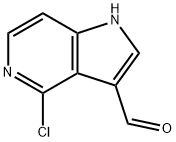 4-Chloro-5-azaindole-3-carbaldehyde Structural