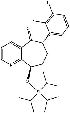 (6S,9R)-6-(2,3-Difluorophenyl)-6,7,8,9-tetrahydro-9-[[tris(1-methylethyl)silyl]oxy]-5H-cyclohepta[b]pyridin-5-one