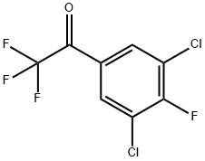 1-(3,5-Dichloro-4-fluorophenyl)-2,2,2-trifluoroethanone Structural Picture