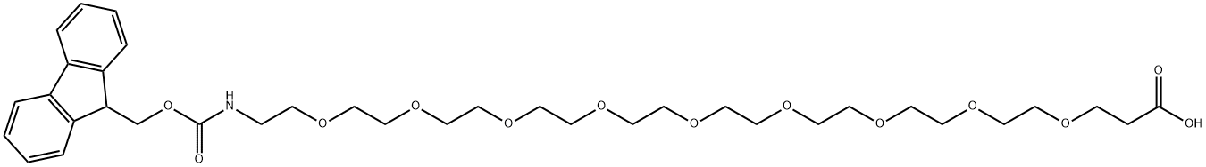 FMoc-NH-PEG9-CH2CH2COOH Structural