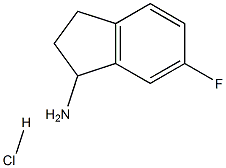 6-Fluoro-2,3-dihydro-1H-inden-1-aMine hydrochloride Structural