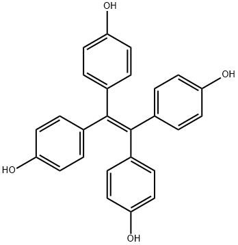 Phenol, 4,4',4'',4'''-(1,2-ethenediylidene)tetrakis- Structural