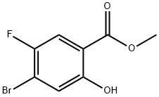 Methyl 4-broMo-5-fluoro-2-hydroxy-benzoate Structural