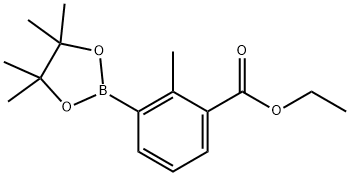 Ethyl 2-Methyl-3-(4,4,5,5-tetraMethyl-1,3,2-dioxaborolan-2-yl)benzoate Structural