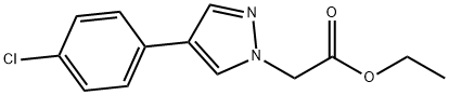ethyl 2-(4-(4-chlorophenyl)-1H-pyrazol-1-yl)acetate Structural