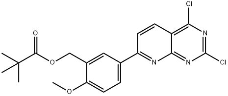 Propanoic Acid, 2,2-DiMethyl-, [5-(2,4-Dichloropyrido[2,3-D]PyriMidin-7-Yl)-2-Methoxyphenyl]Methyl Ester Structural