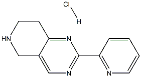 Pyrido[4,3-d]pyrimidine, 5,6,7,8-tetrahydro-2-(2-pyridinyl)-, hydrochloride (1:1) Structural