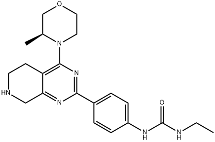Urea, N-ethyl-N'-[4-[5,6,7,8-tetrahydro-4-[(3S)-3-Methyl-4-Morpholinyl]pyrido[3,4-d]pyriMidin-2-yl]phenyl]- Structural