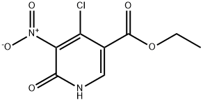 Ethyl 4-chloro-6-hydroxy-5-nitronicotinate, 97% Structural