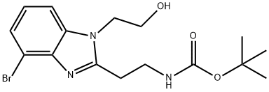 tert-Butyl 2-(4-bromo-1-(2-hydroxyethyl)-1H-benzo[d]imidazol-2-yl)ethylcarbamate