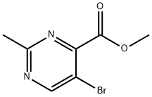 Methyl 5-broMo-2-MethylpyriMidine-4-carboxylate Structural