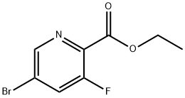 ethyl5-broMo-3-fluoropicolinate Structural