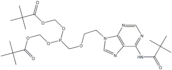 2,2-Dimethylpropanoic acid 1,1'-[[[[2-[6-[(2,2-dimethyl-1-oxopropyl)amino]-9H-purin-9-yl]ethoxy]methyl]phosphinylidene]bis(oxymethylene)] ester