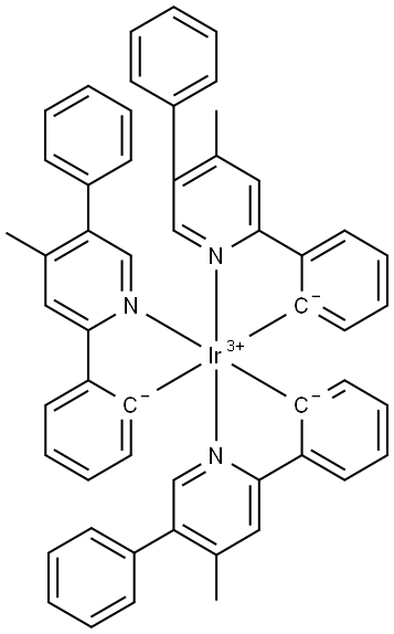 IridiuM, tris[2-(4-Methyl-5-phenyl-2-pyridinyl-N)phenyl-C]- Structural