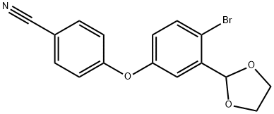 4-(4-BroMo-3-(1,3-dioxolan-2-yl)phenoxy)benzonitrile Structural