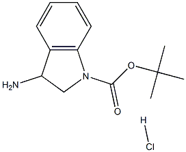 tert-Butyl 3-aMinoindoline-1-carboxylate hydrochloride Structural