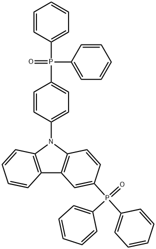 PPO21 , 3-(diphenylphosphoryl)-9-(4-(diphenylphosphoryl)ph Structural