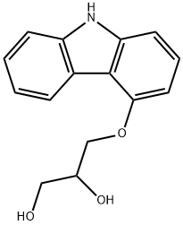 3-(9H-Carbazol-4-yloxy)-1,2-propanediol Structural Picture
