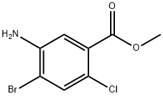 5-AMino-4-broMo-2-chloro-benzoic acid Methyl ester Structural