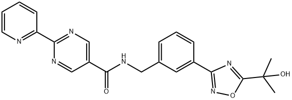 N-(3-(5-(2-hydroxypropan-2-yl)-1,2,4-oxadiazol-3-yl)benzyl)-2-(pyridin-2-yl)pyriMidine-5-carboxaMide