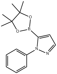 1-Phenyl-5-(4,4,5,5-tetraMethyl-1,3,2-dioxaborolan-2-yl)-1H-pyrazole Structural