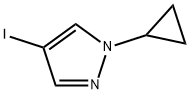 1-Cyclopropyl-4-iodo-1H-pyrazole Structural