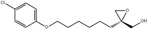 OxiraneMethanol, 2-[6-(4-chlorophenoxy)hexyl]-, (2S)- Structural