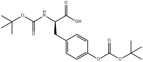 N,O-Di-BOC-D-tyrosine Structural