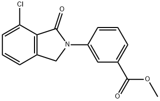 methyl 3-(7-chloro-1-oxoisoindolin-2-yl)benzoate Structural