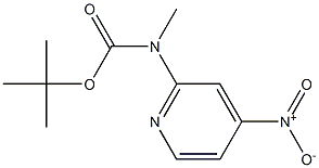 tert-Butyl Methyl(4-nitropyridin-2-yl)carbaMate Structural